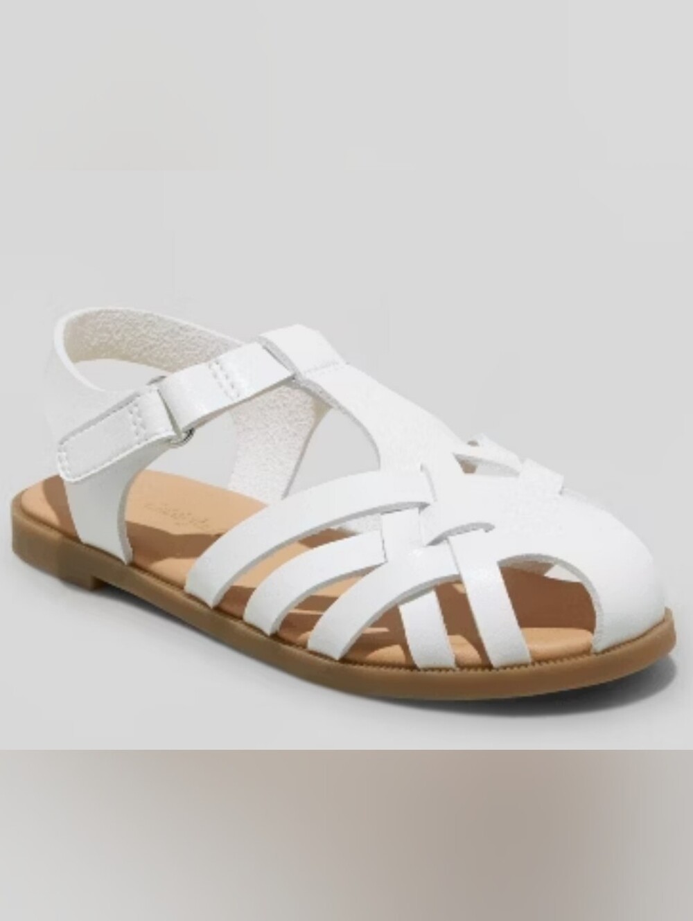 Cat & Jack Classic White Kids Fisherman Sandals